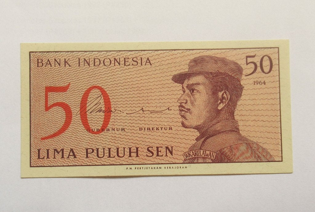 Indonesië 50 Sen 1964, Timbres & Monnaies, Billets de banque | Asie, Envoi