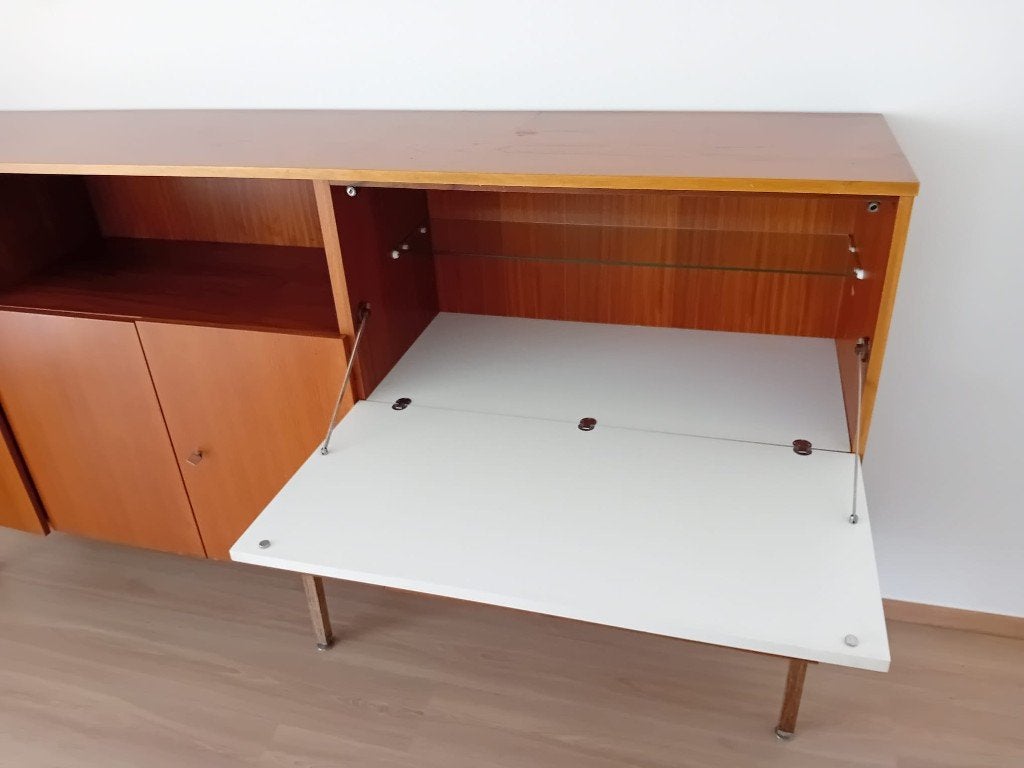Buffetkast wandkast, Huis en Inrichting, Ophalen, Gebruikt, 100 tot 150 cm, Vintage