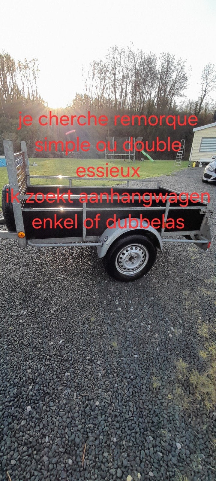 j'achete remorque, semi remorque, Autos : Divers, Enlèvement