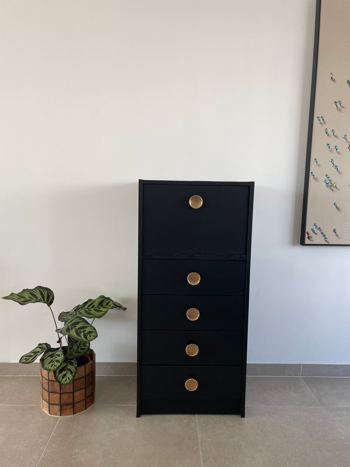 Vintage ladekast, Huis en Inrichting, Ophalen, Gebruikt, 5 laden of meer, 100 tot 150 cm