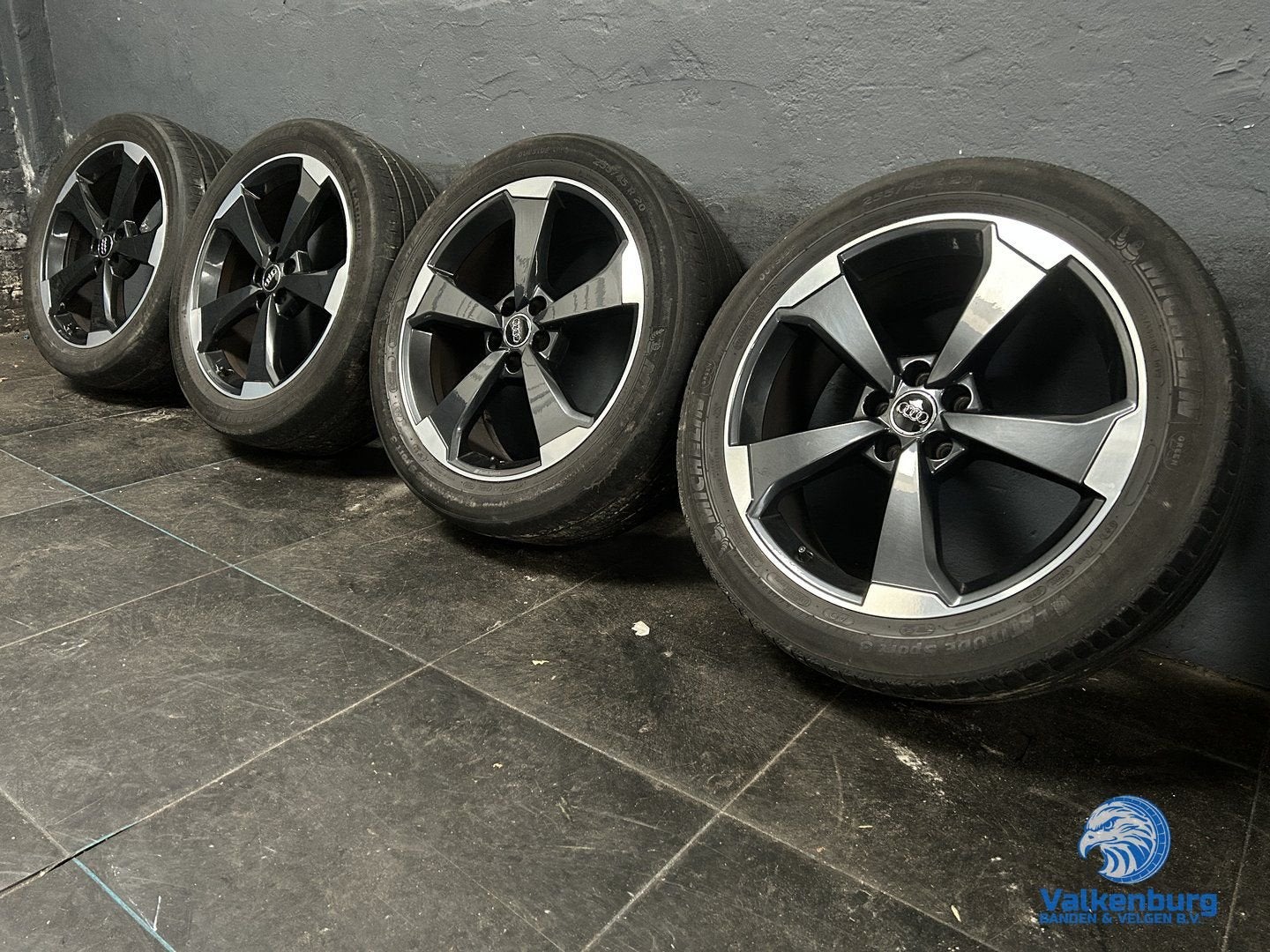 Originele Audi Q5 SQ5 80A Audi Sport 20 inch zwart rotor vel, Pneus et Jantes, 255 mm, Véhicule de tourisme, Pneus été