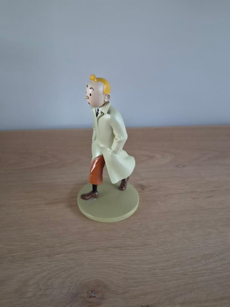 Kuifje beeldje Kuifje met trenchcoat, Verzamelen, Ophalen of Verzenden