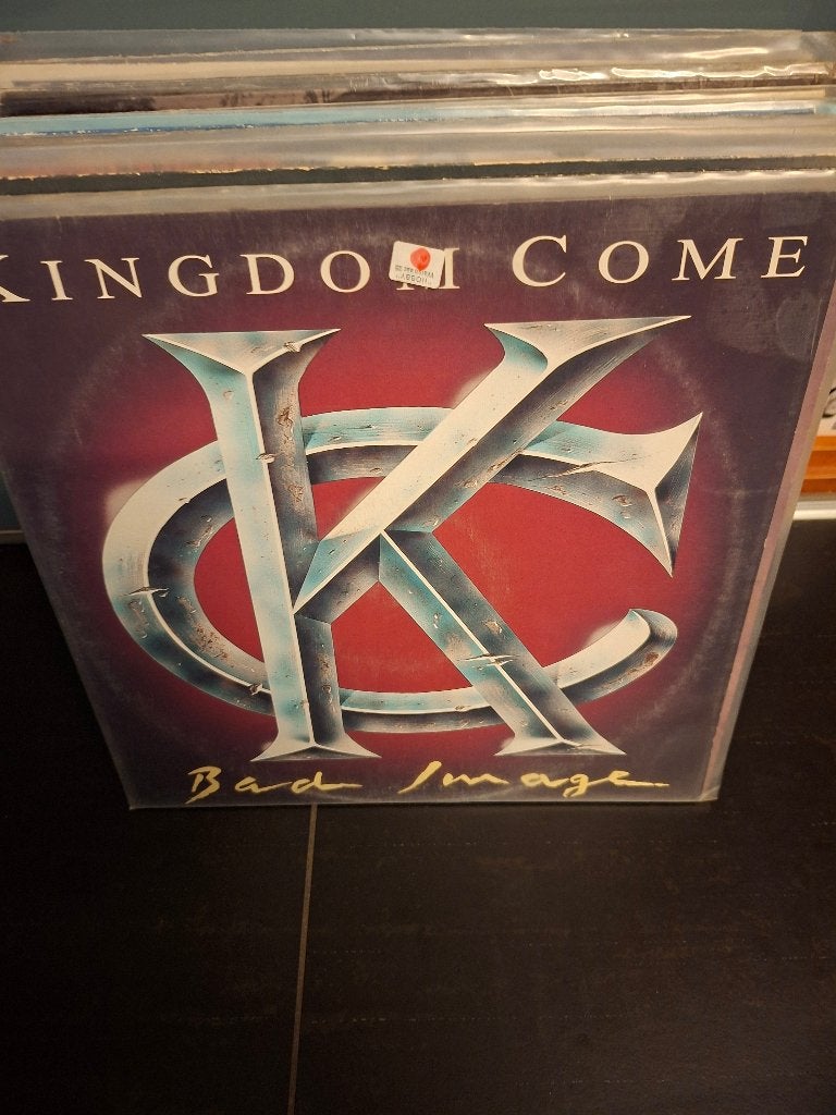 lp - kingdom come - bad image - vak 2, Enlèvement ou Envoi, Comme neuf, Housse de protection extérieure, Hard rock