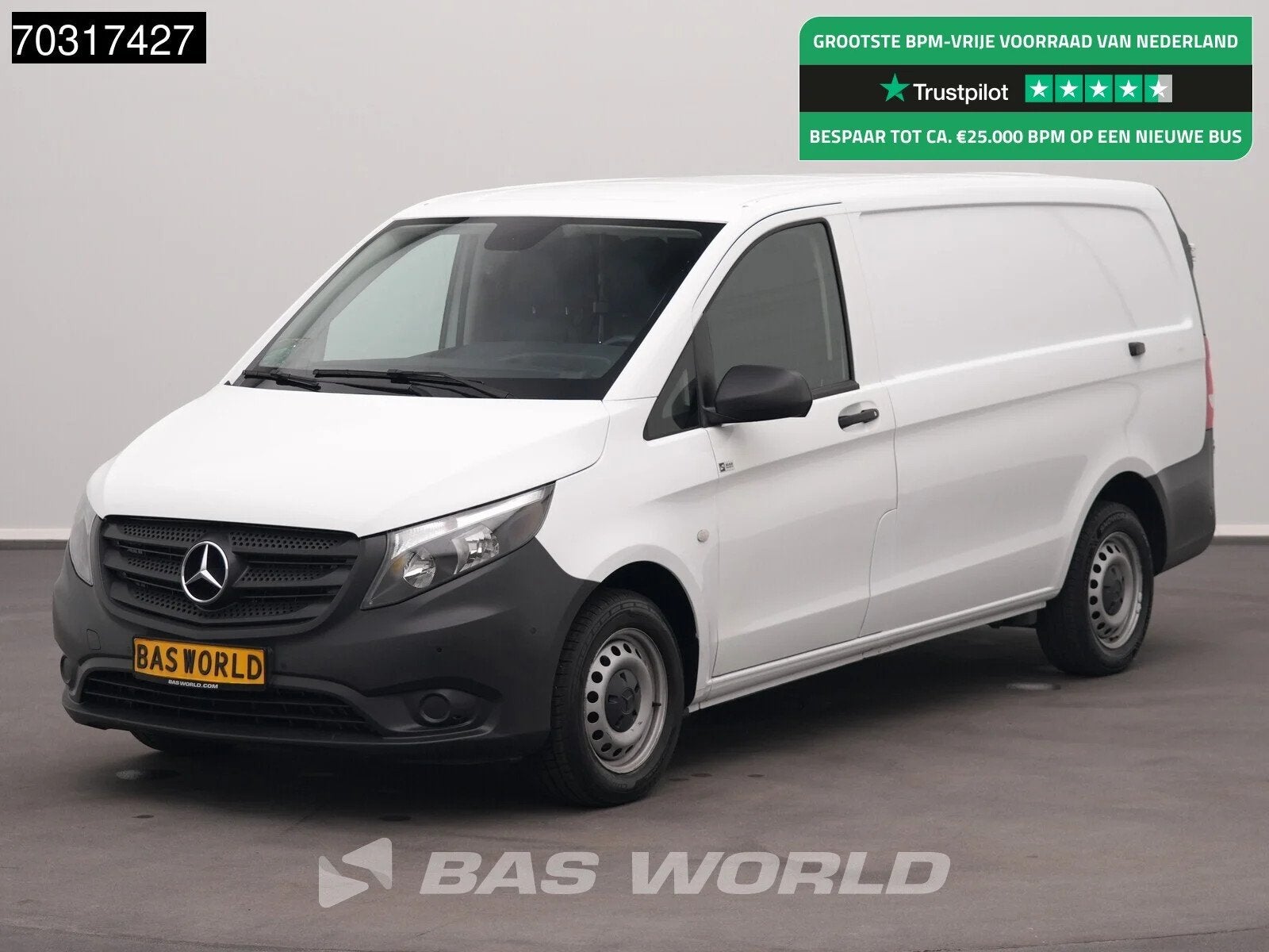 Mercedes Vito 114 Automaat L2H1 Airco Cruise Camera Parkeers, Autos, Achat, Euro 6, Entreprise, 3 places