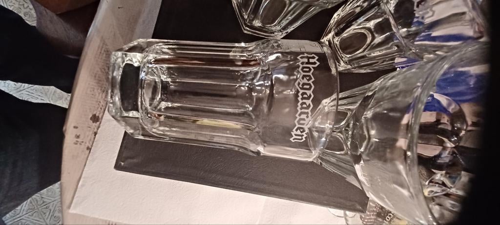 5 verre HOEGAARDEN, Collections, Verres & Petits Verres, Enlèvement ou Envoi