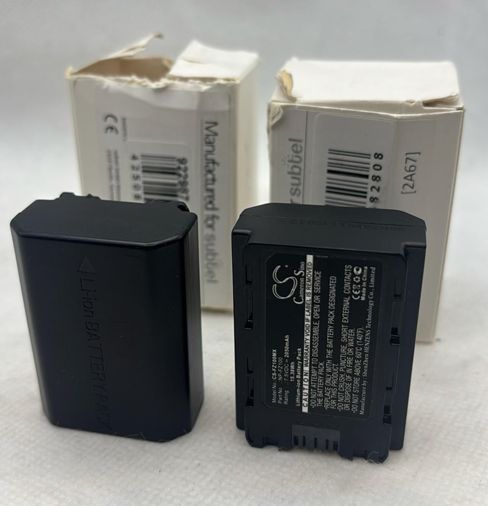 2x Cameron Sino NP-FZ100 Sony A7 III/A7 IV/A7R batterijen, Audio, Tv en Foto, Ophalen of Verzenden, Gebruikt
