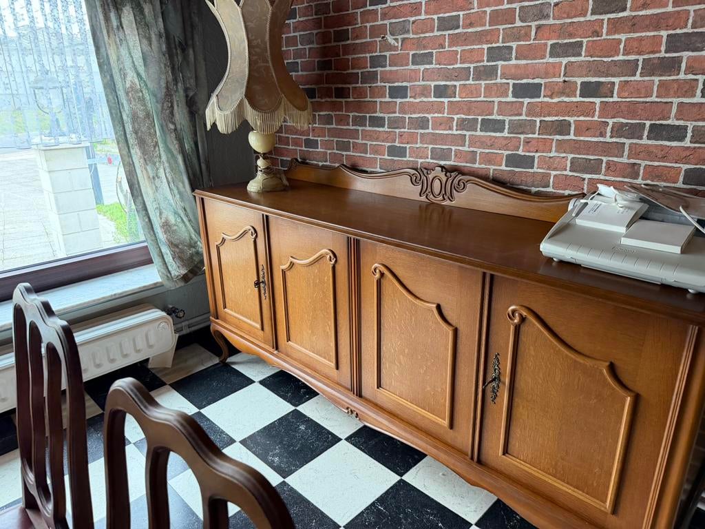 Eettafel en stoelen, Huis en Inrichting, Ophalen, Gebruikt