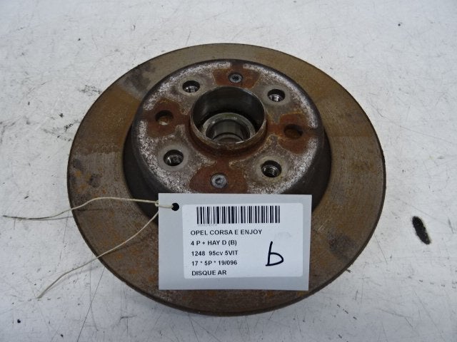 FREIN DISQUE ARRIÈRE Opel Corsa E (01-2014/06-2019), Opel, Opel Automobile GmbH, Utilisé, Kontakt-opel@opel.com