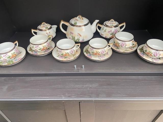vintage chinees theeservies, Ophalen
