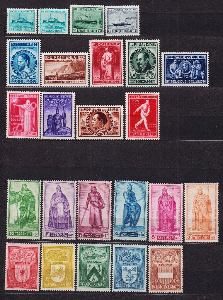 Belgique 1946 année complète **, Timbres & Monnaies, Envoi, Non oblitéré, Neuf