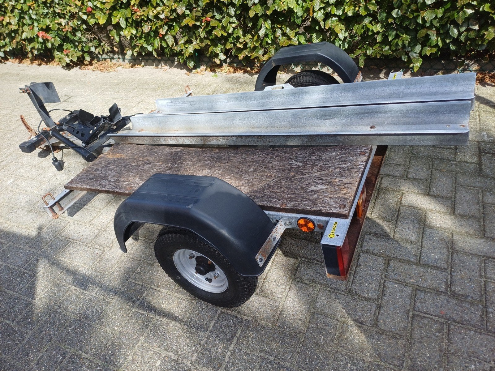 Compacte motortrailer remorque, Ophalen, Gebruikt