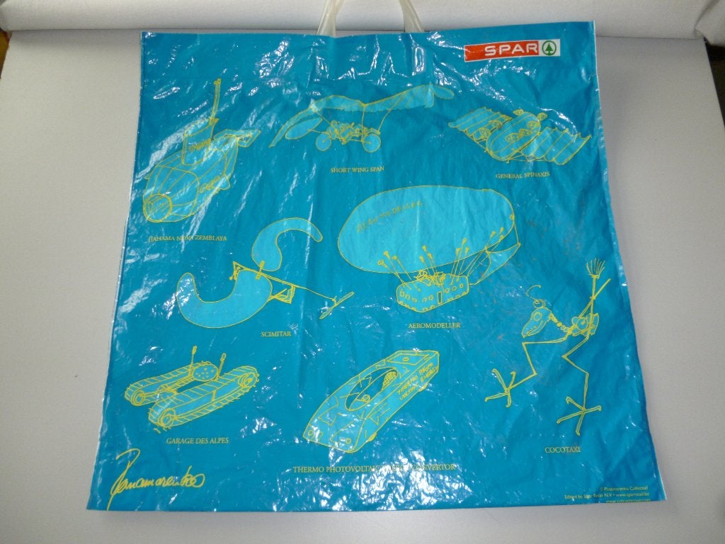 Plastic draagtas Panamarenko, Antiek en Kunst, Ophalen