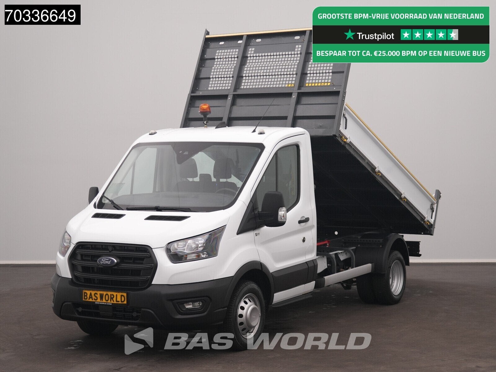 Ford Transit 165pk Kipper Dubbellucht 3,5t Trekhaak Airco Ca, Achat, Euro 6, Entreprise, 3 places