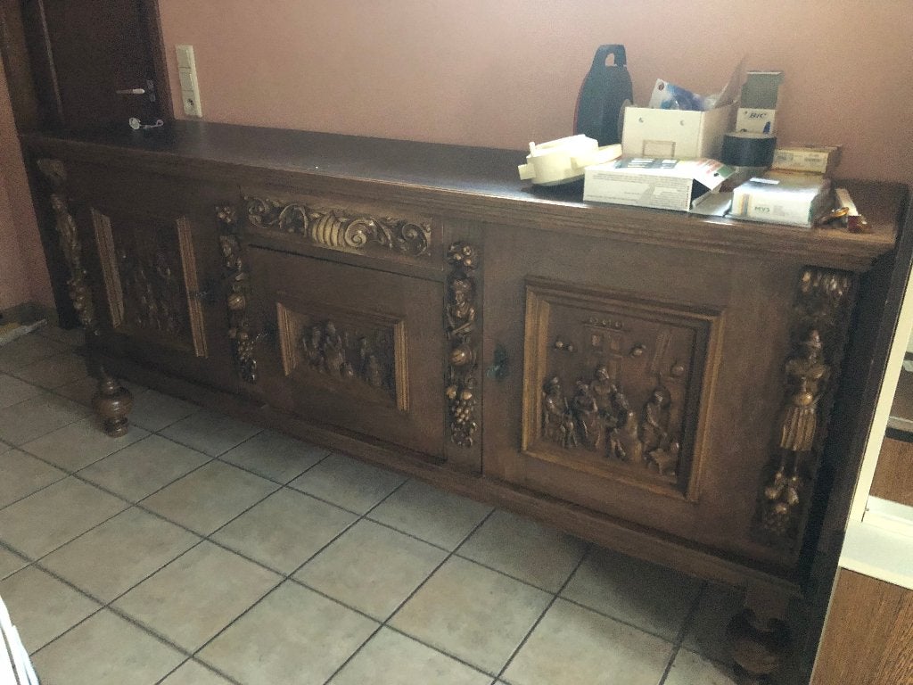 Lange opbergkast, Huis en Inrichting, Ophalen, Gebruikt, Met lade(s), Minder dan 100 cm