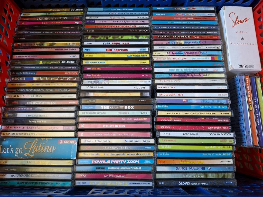Lot 100 x CD's Compilatie Pop Rock Electro, Gebruikt, Boxset