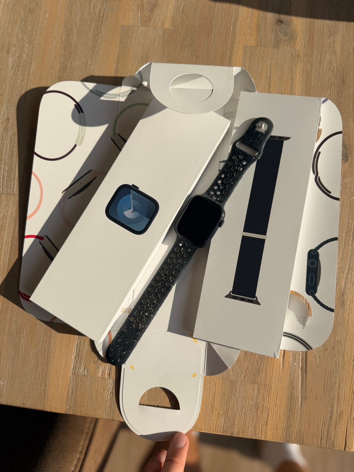 Apple Watch Series 9 45mm Donkerblauw, Handtassen en Accessoires, Ophalen of Verzenden, Zo goed als nieuw
