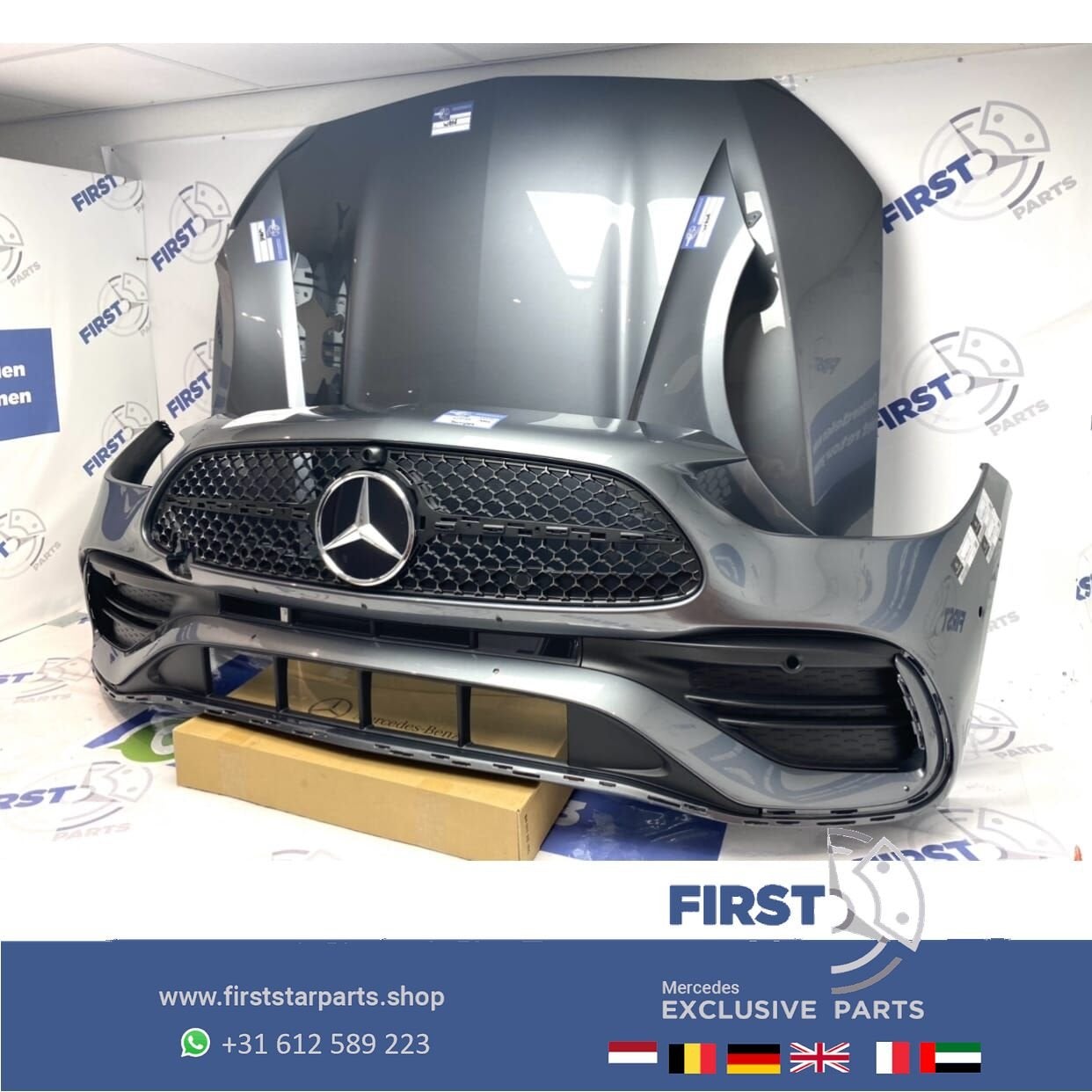 W206 S206 C43 AMG LINE VOORKOP Mercedes C Klasse FRONT 2021-, Utilisé, -, Avant, -