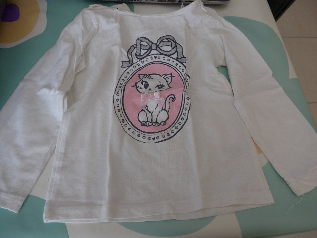 T-shirt met lange mouwen, Enfants & Bébés, Enlèvement ou Envoi, Utilisé, Fille, Chemise ou À manches longues