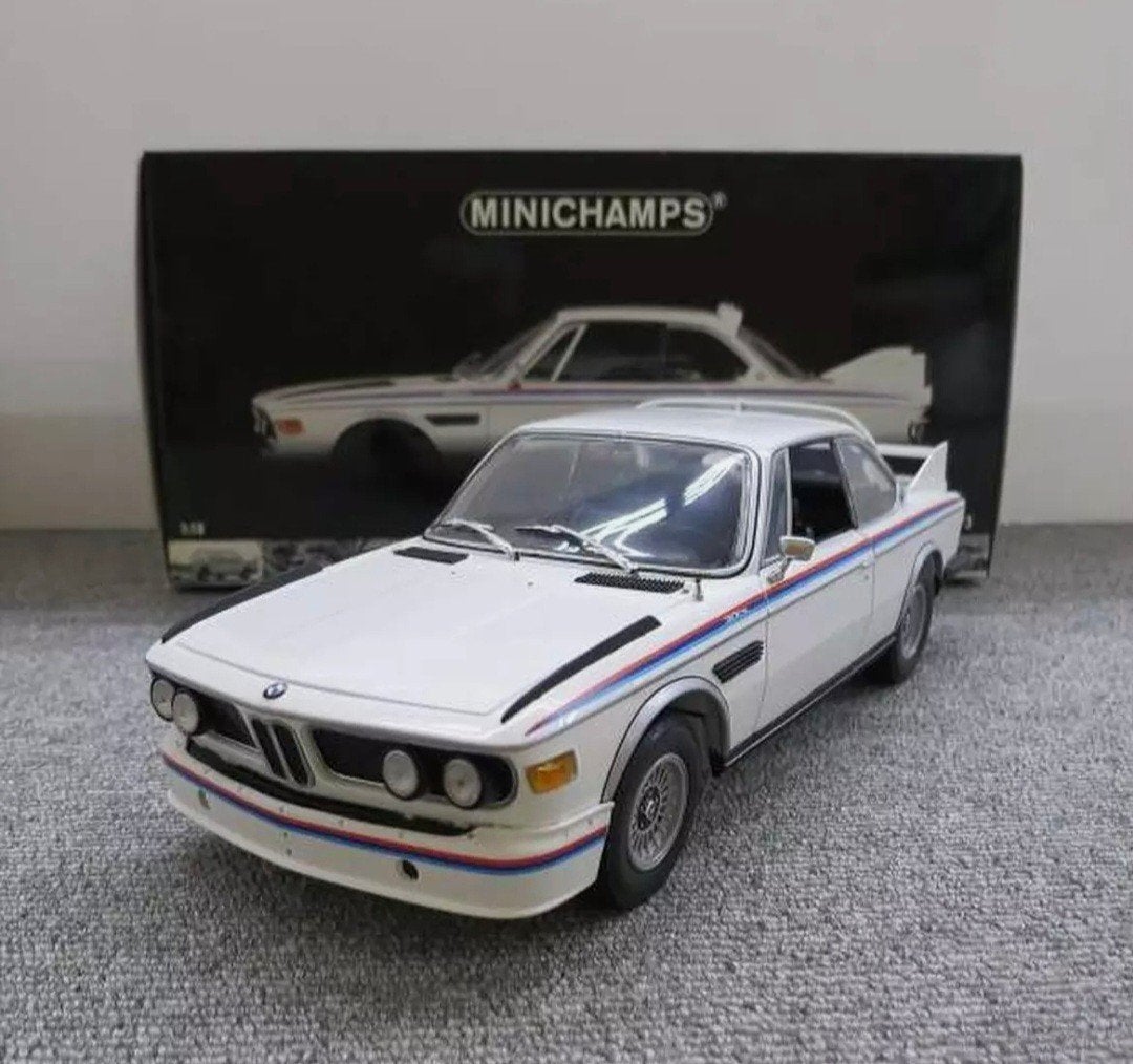 bmw csl 3.0 1973 minichamps 1.18, Hobby en Vrije tijd, Modelauto's | 1:18, Ophalen, MiniChamps