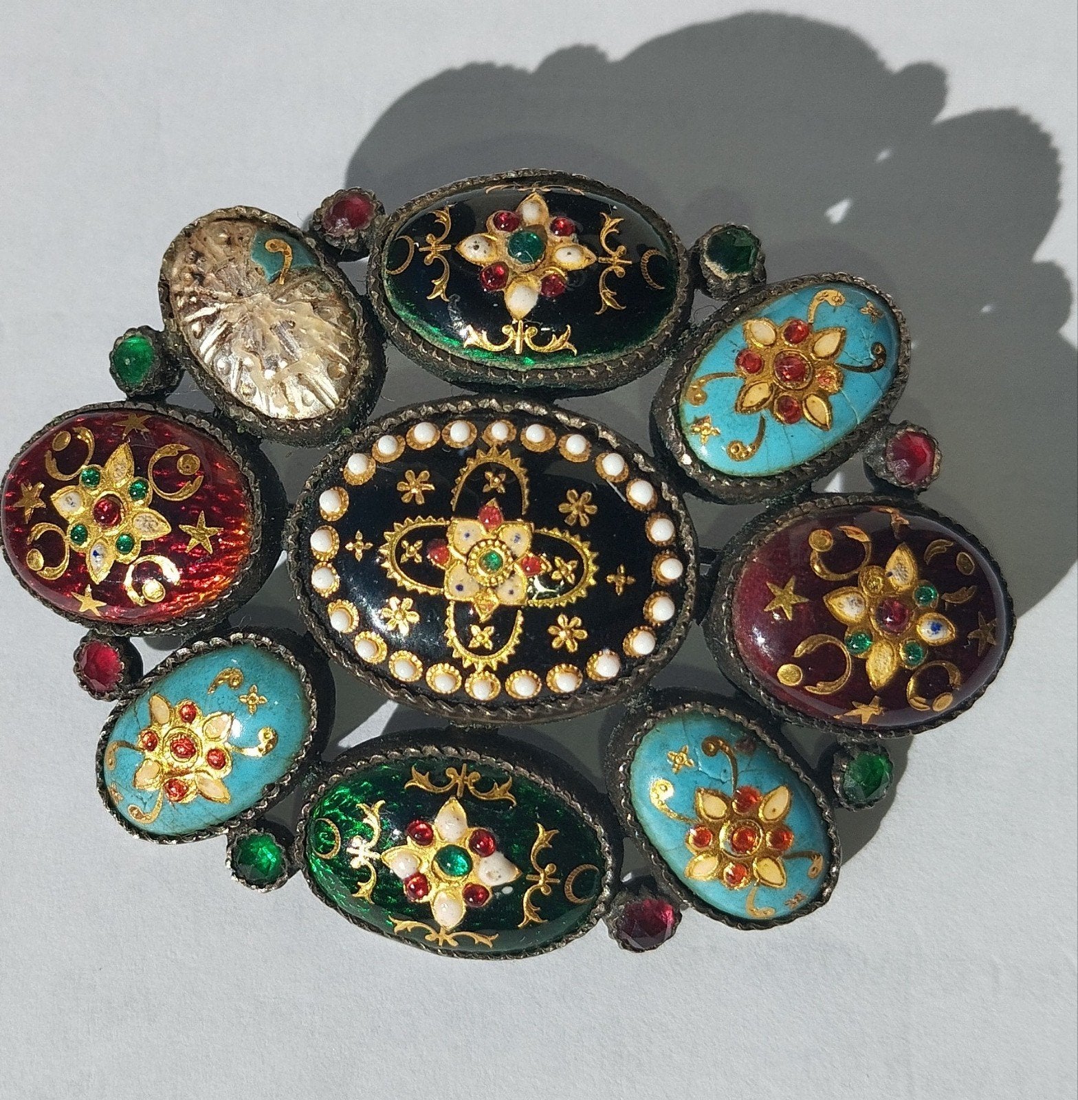 magnifique broche vintage Eaux Bressanne, Enlèvement ou Envoi, Autres types, Comme neuf, Métal