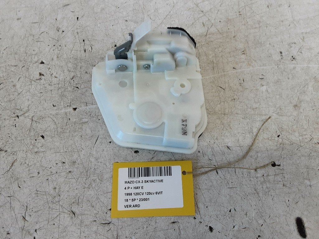 SERRURE DE PORTE ARRIÈRE DROITE CX-3 (DJ / DK) (7L12A0513), Hitdorfer Straße 73
51371  Leverkusen, DE, Mazda, Utilisé, Arrière