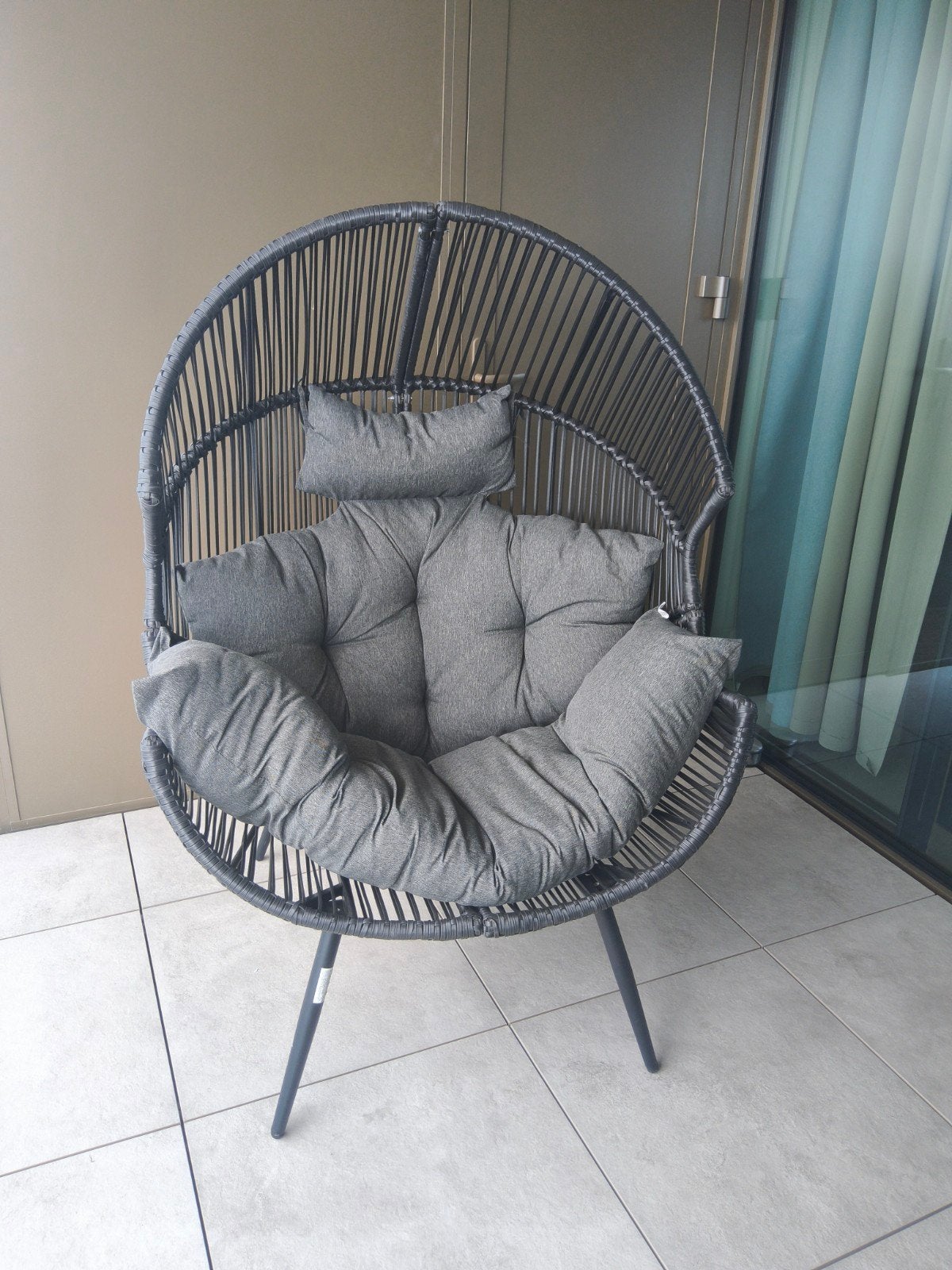 Decoratieve stoel tuinstoel terrasstoel balkonstoel, Tuin en Terras, Ophalen, Zo goed als nieuw