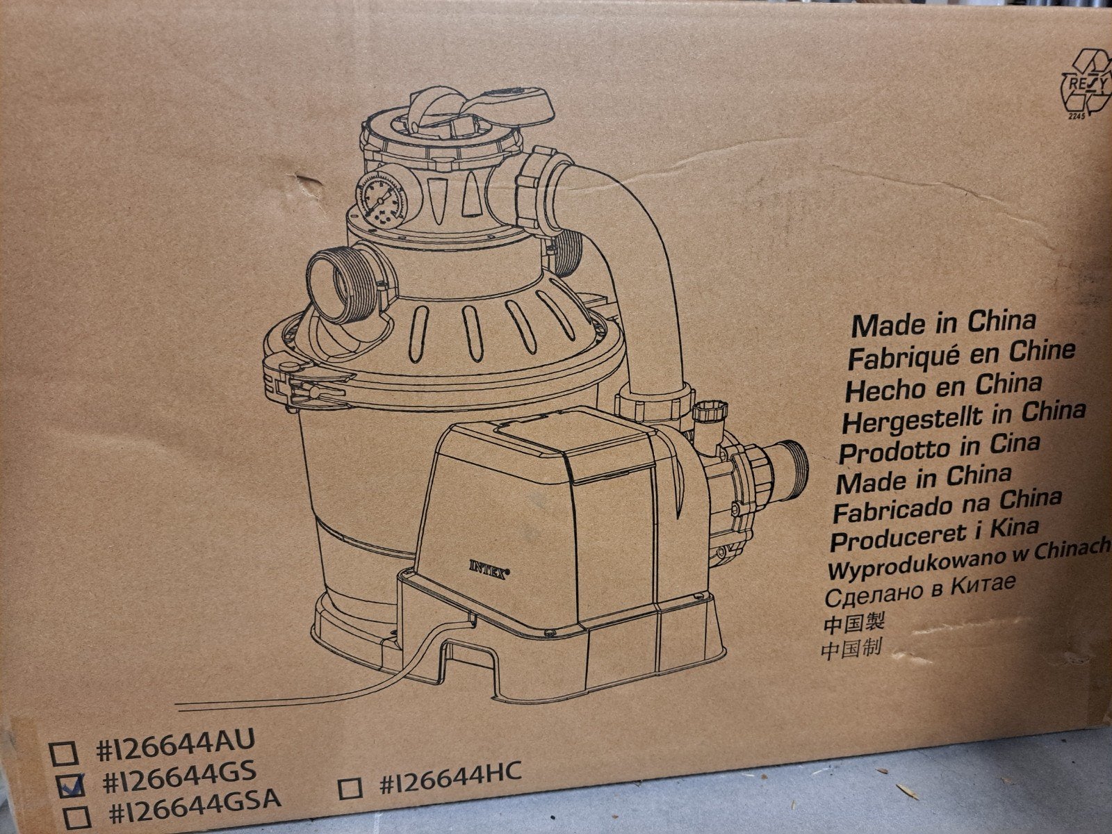 Intex zand filter pomp NIEUW - 4500 l/h, Tuin en Terras, Ophalen, Nieuw, Filter