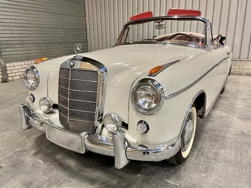 Mercedes-Benz Ponton Cabriolet 220S 1956 Nederlands Geleverd, Voorwielaandrijving, Cabriolet, Wit, Mercedes-Benz