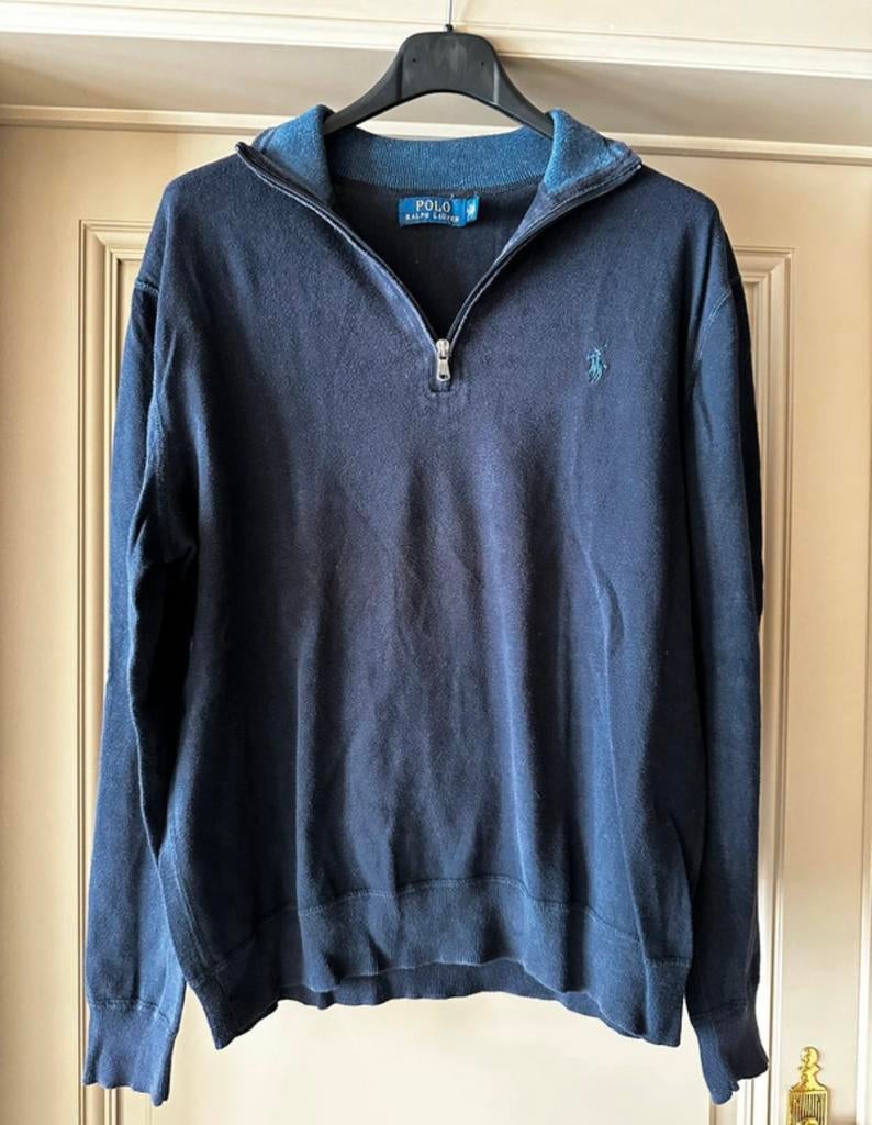 Prachtige quarter zip - Polo Ralph Lauren, Kleding | Heren, Ophalen, Zo goed als nieuw, Maat 48/50 (M), Blauw