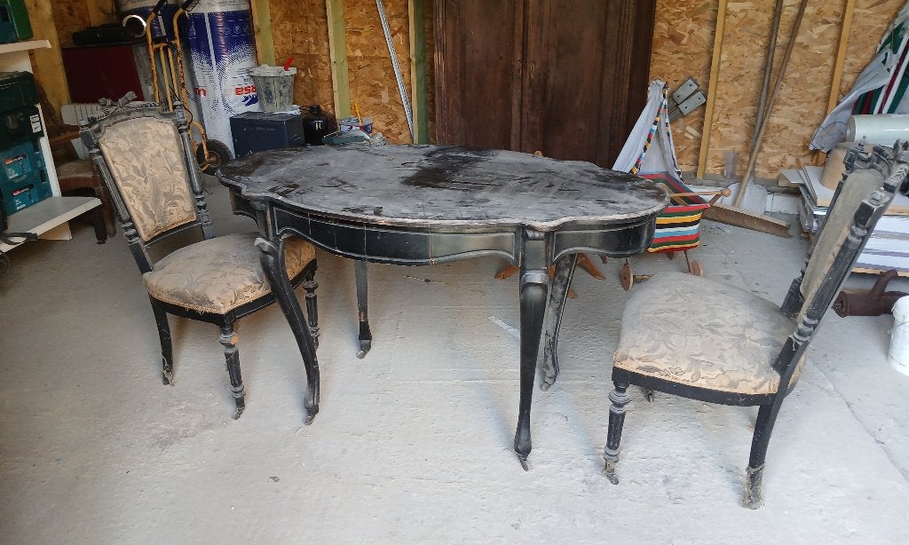 Table et chaises anciens, Antiquités & Art, Enlèvement
