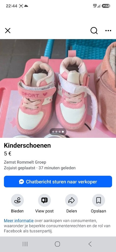 Kinderschoenen maat 22, Kinderen en Baby's, Ophalen, Gebruikt, Meisje, Schoenen