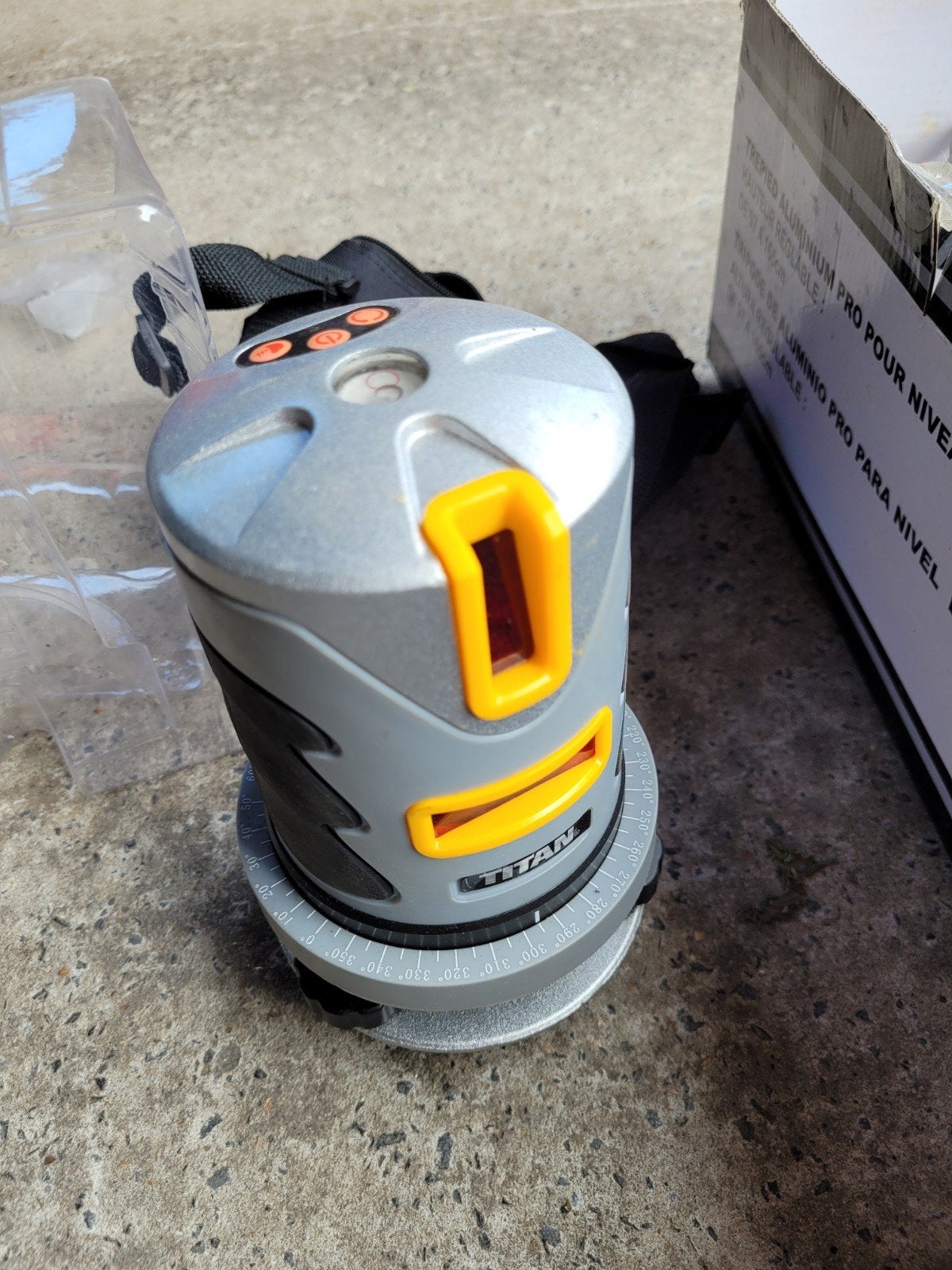 Niveau laser neuf, Enlèvement