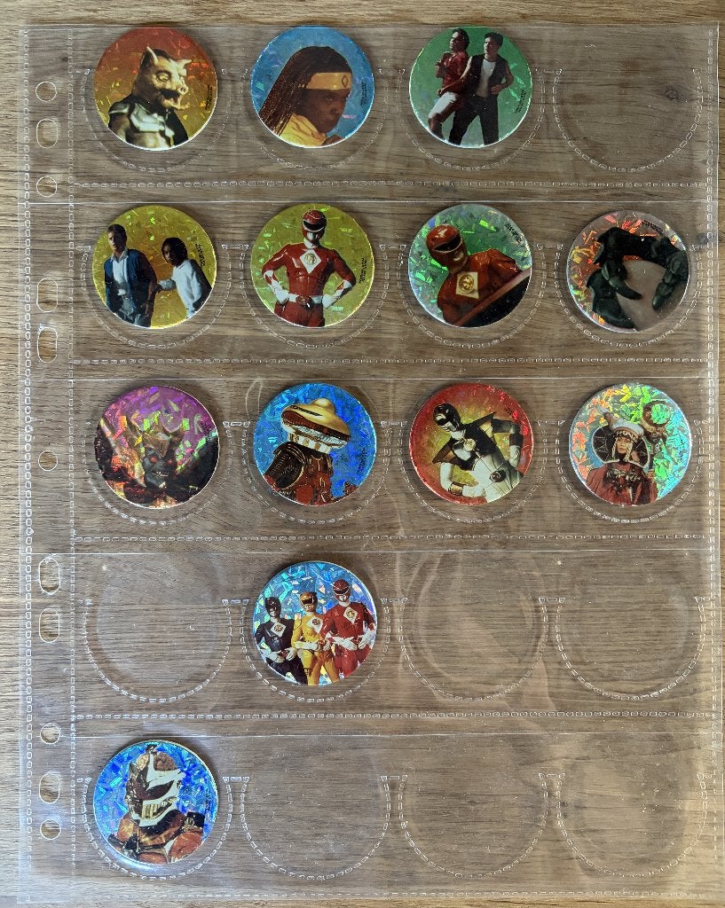 Chupa Caps - Power Rangers (1995) 13 flippo's, Verzamelen, Flippo's, Ophalen of Verzenden, Verzameling