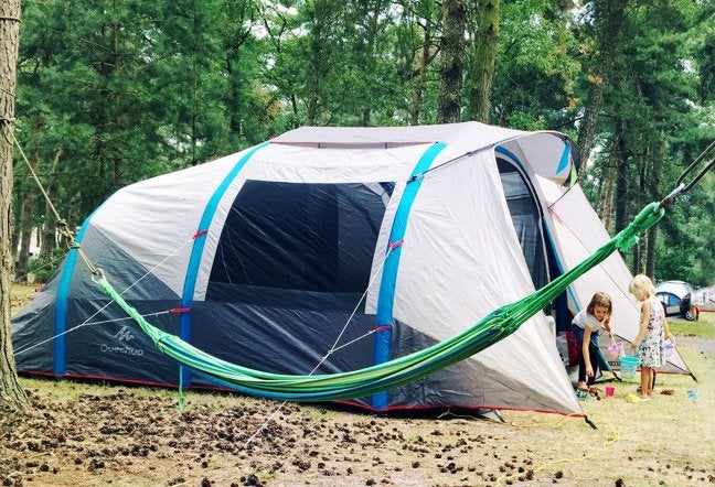 Tent te koop voor 6 personen, opblaasbaar, Caravans en Kamperen, Ophalen, Gebruikt