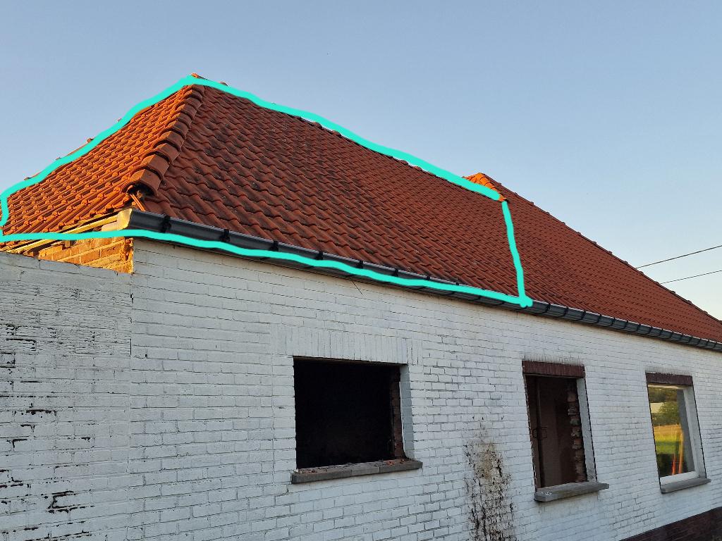 Dakpannen 60m2 gratis, Ophalen, Gebruikt, Steen of Klei, 15 m² of meer