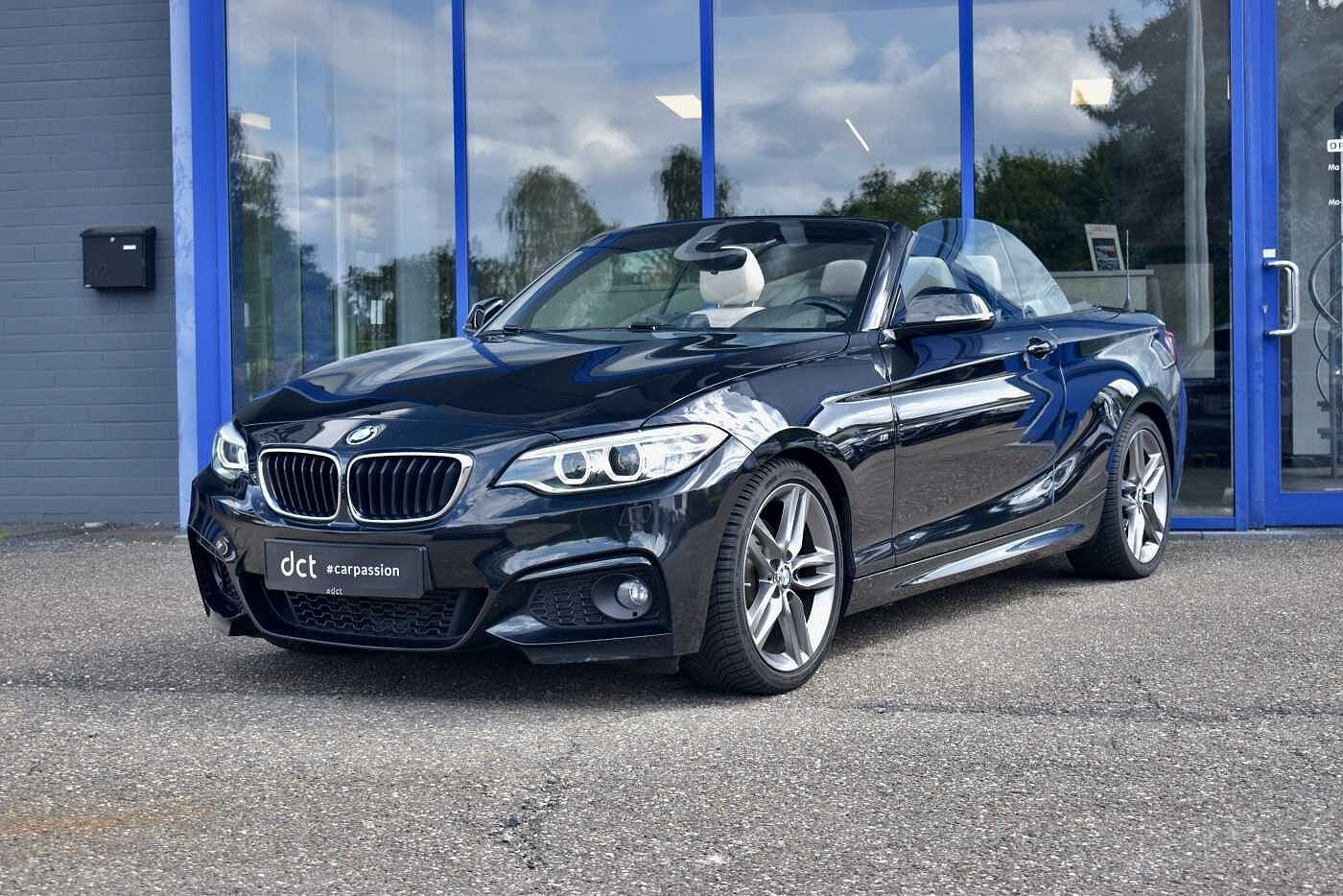 BMW 2 Serie 220 Cabrio iAS M Sport Navi Pro Leather, Auto's, BMW, Automaat, Lichtsensor, Gebruikt, 4 cilinders