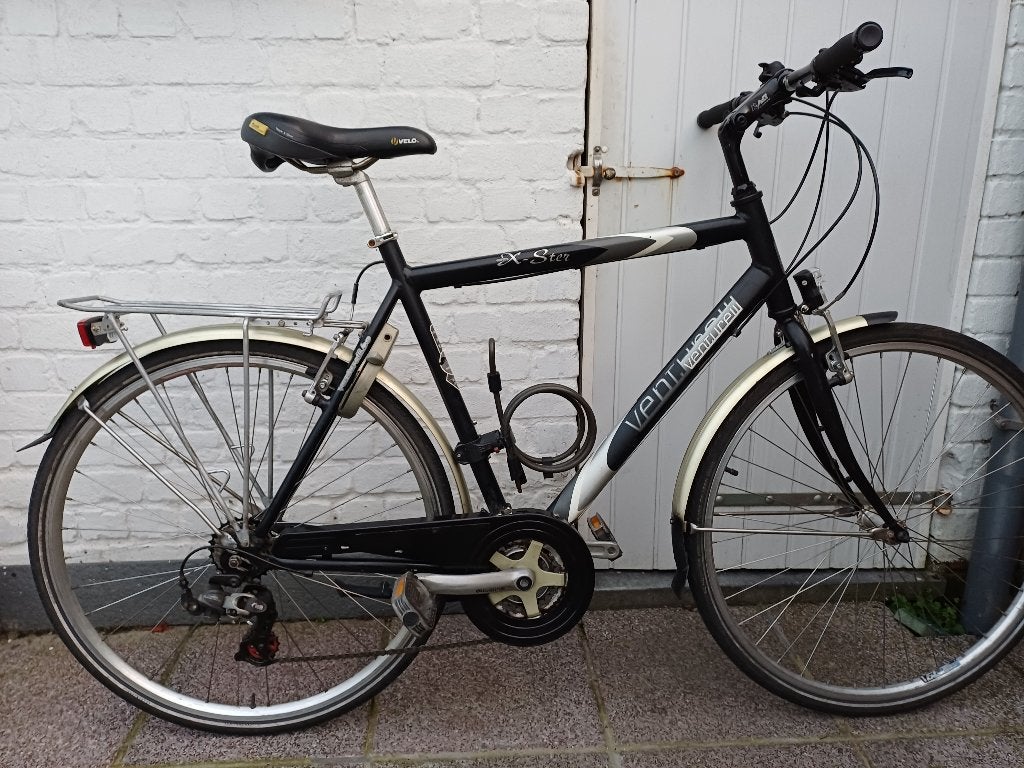Herenfiets groot kader maat 61 vernieuwd., Ophalen, Velgrem, Versnellingen, Zo goed als nieuw