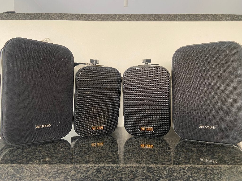 4 ART SOUND luidsprekers met muurbevestiging, Audio, Tv en Foto, Inclusief muurbeugels, Ophalen of Verzenden, Gebruikt, Stereo speakers