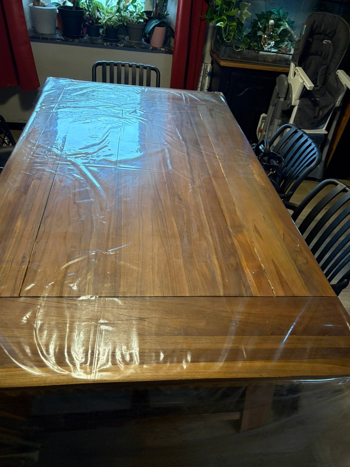 Urgent table en teck, Ophalen, Teakhout, 50 tot 100 cm, Zo goed als nieuw