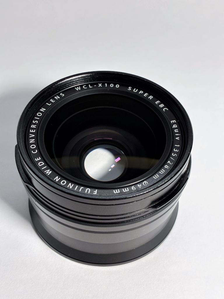 Fujifilm WCL-X100 Fujinon Convertisseur Grand-Angle 28 mm, Enlèvement ou Envoi, Utilisé, Objectif grand angle