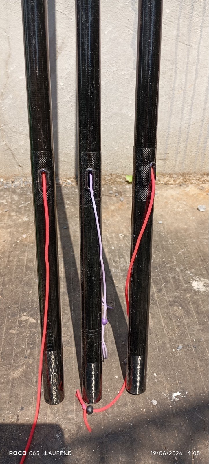 Canne à pêche Sensas carpe + 3 kits montés, Sports nautiques & Bateaux, Enlèvement, Utilisé, Ligne fixe