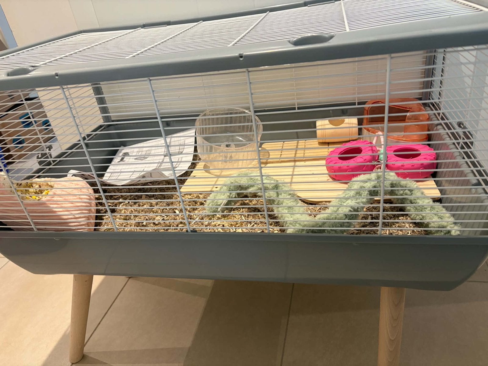 Hamsterkooi, Ophalen, Zo goed als nieuw