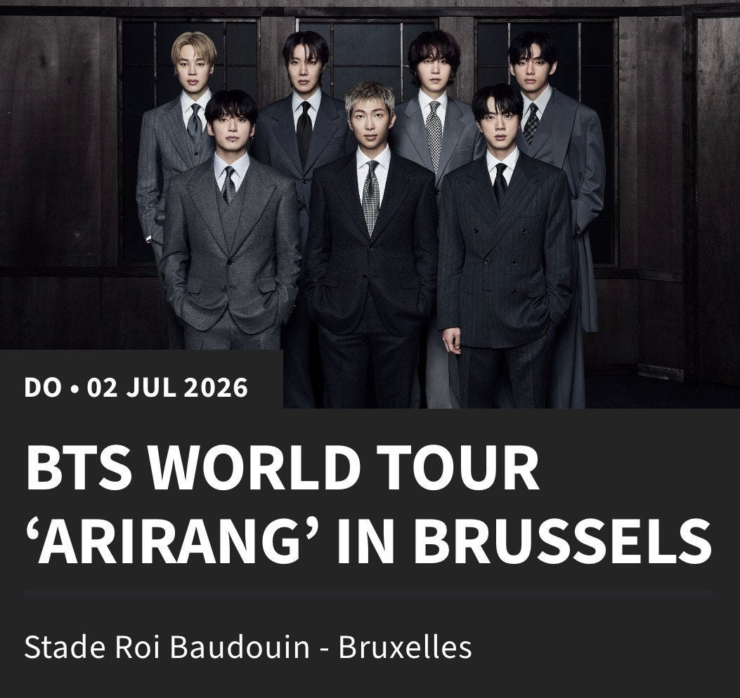 2 tickets BTS World Tour ‘Arirang’ in Brussel 2 juli 2026, Tickets en Kaartjes, Concerten | Pop, Juli