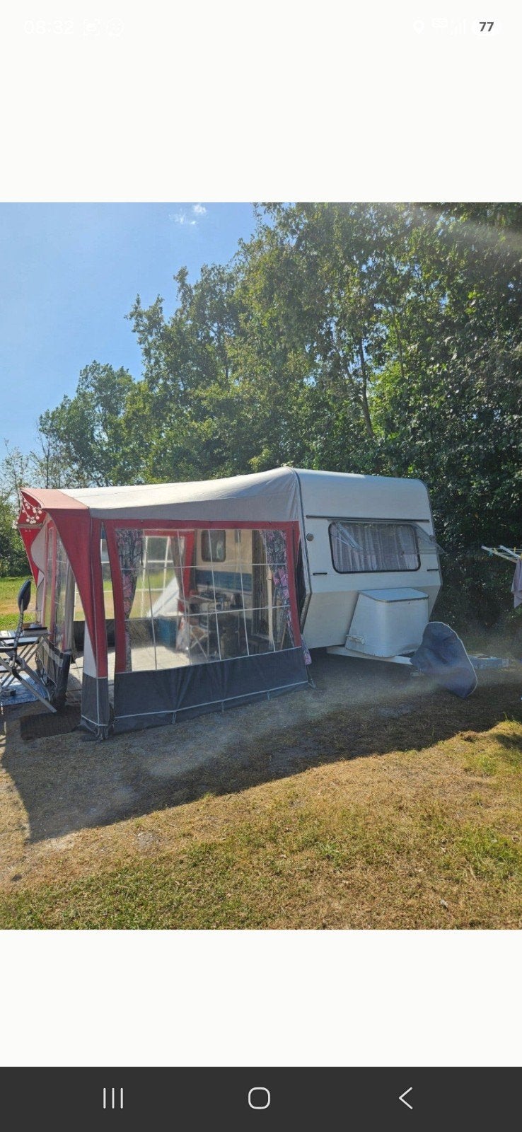 knaus komfort -750kg in zeer goede staat,vakantieklaar, Caravans en Kamperen, Caravans, Particulier, Knaus, Luifel, Ophalen