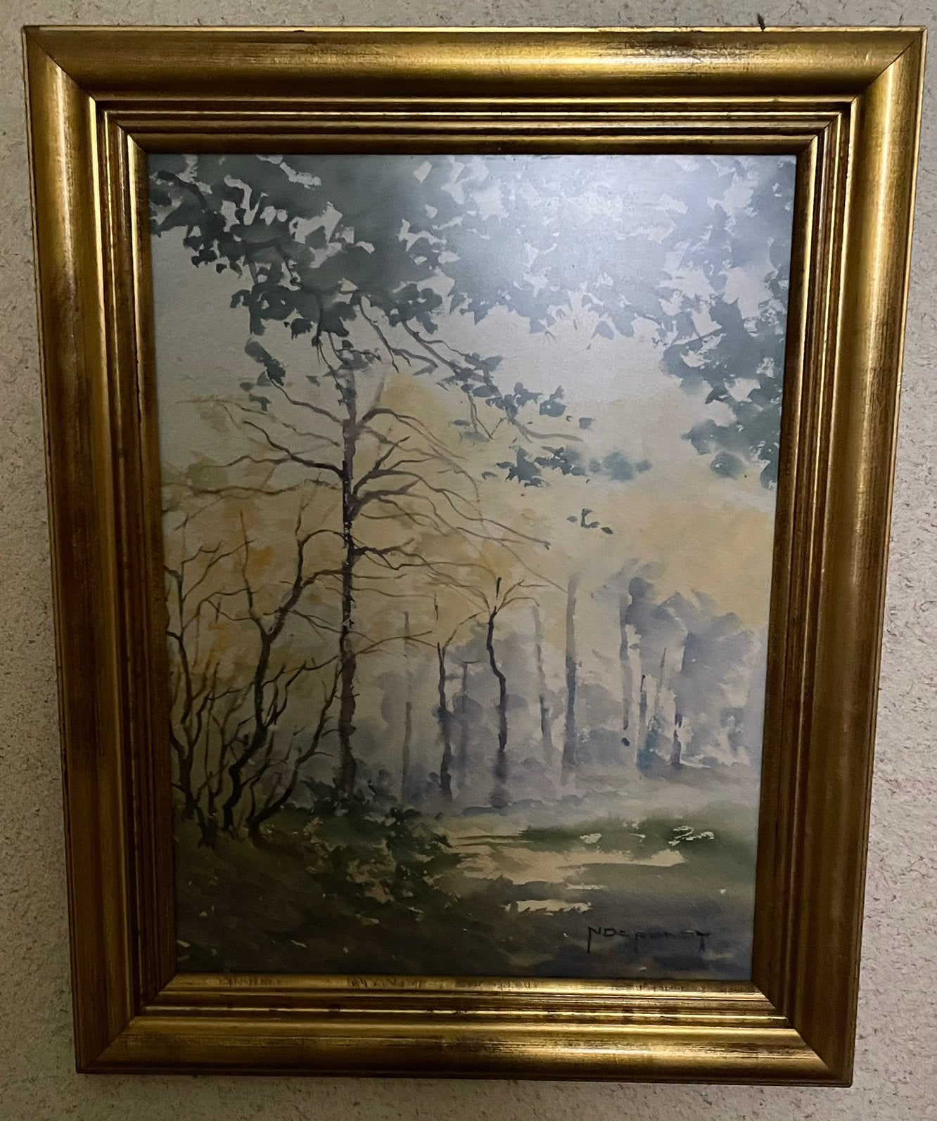 Sfeervol boslandschap – Nand Depondt, Antiek en Kunst, Kunst | Schilderijen | Klassiek, Ophalen