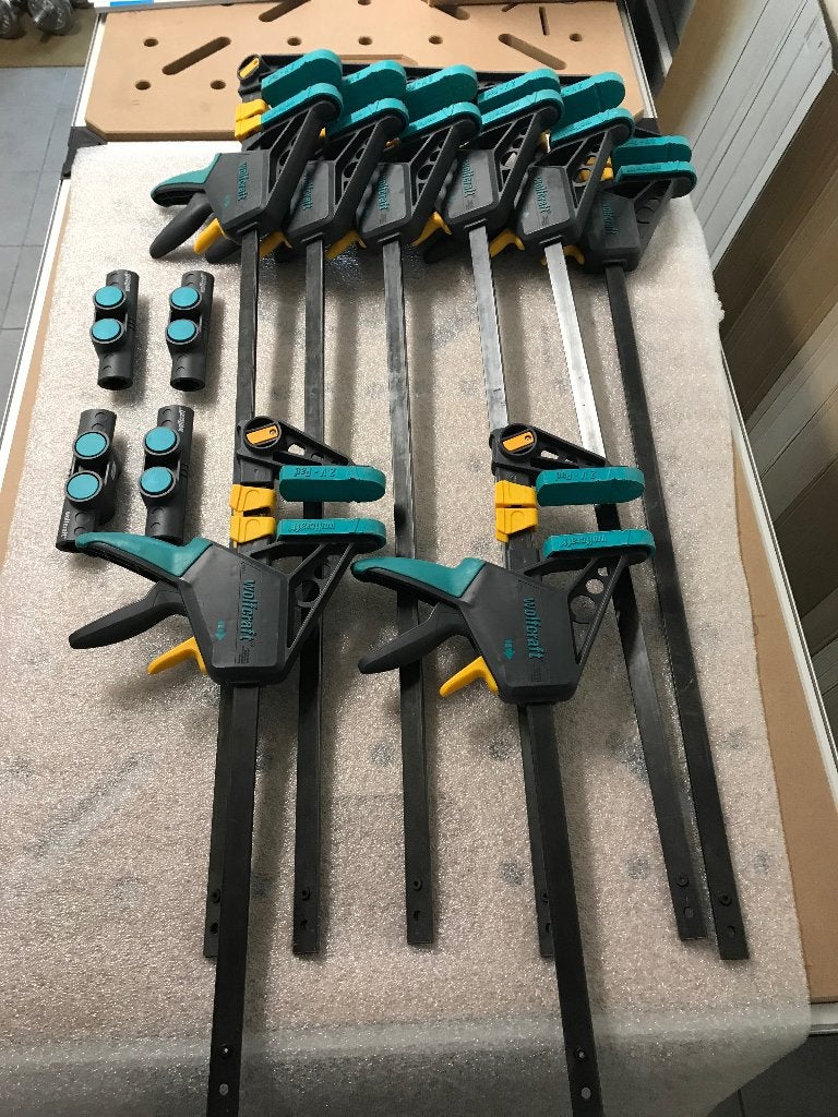 Lijmklemmen Wolfcraft Pro reeks, Doe-het-zelf en Bouw, Ophalen of Verzenden, Gebruikt