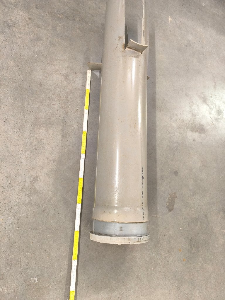 buis met schroefdeksel., Ophalen, Afvoer, Gebruikt, PVC