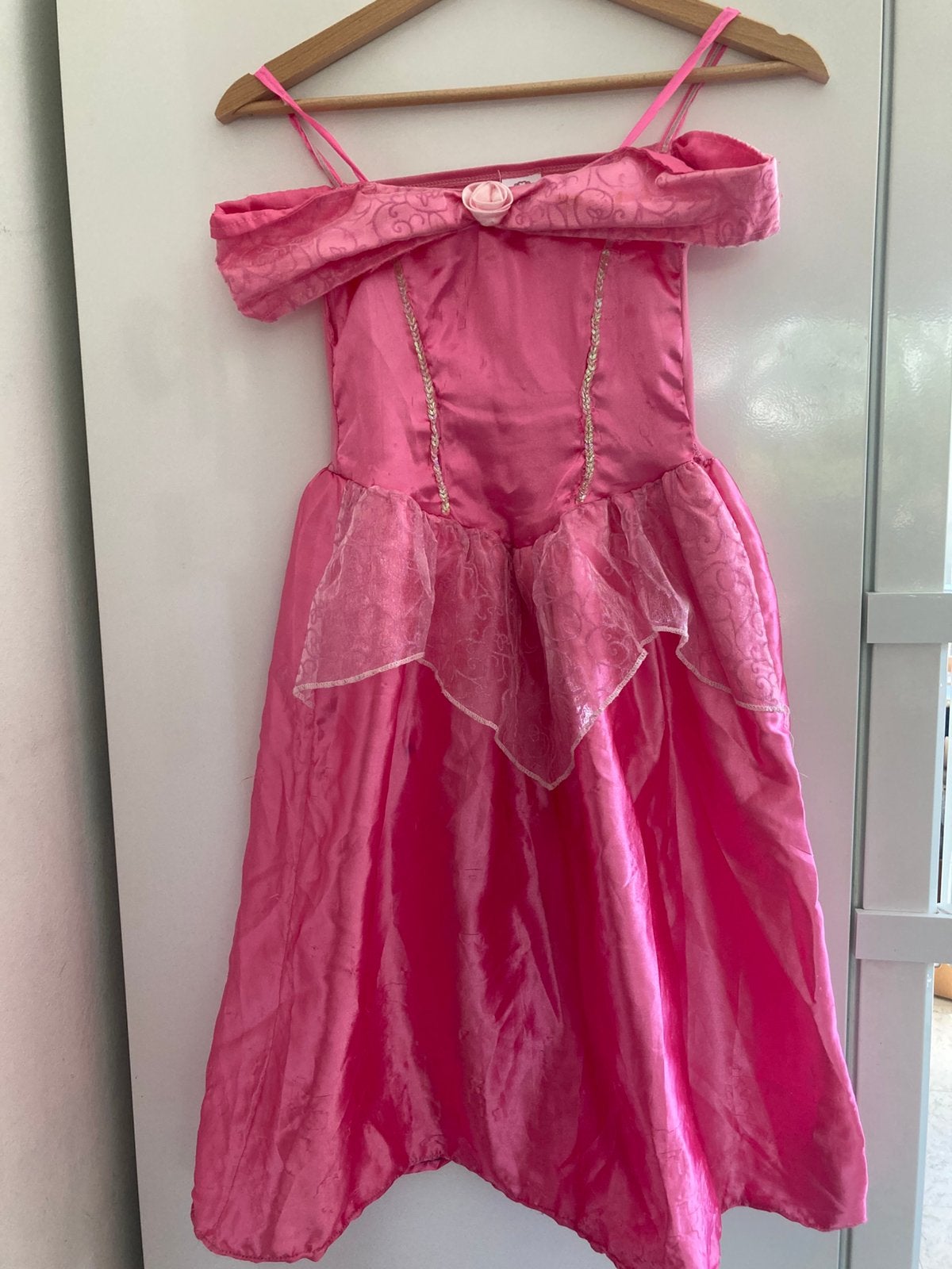 dinsey prinsessen verkleedkleedje, Ophalen of Verzenden, Gebruikt, 122 t/m 128, Meisje