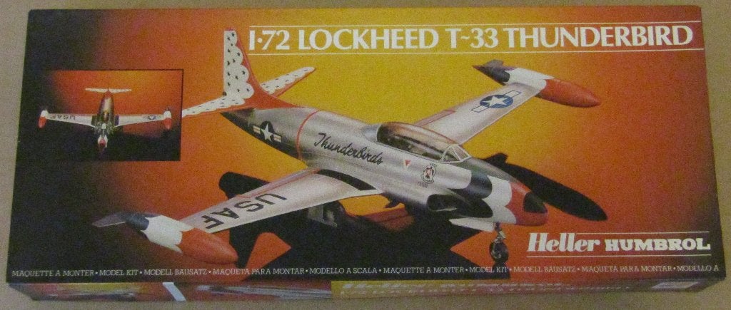 Heller Humbrol Lockheed T-33 Thunderbird, 1:72 tot 1:144, Nieuw, Ophalen of Verzenden, Vliegtuig