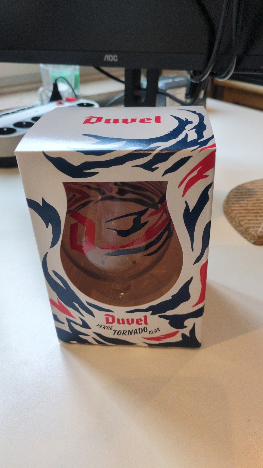 Duvel glas Tornado, Ophalen, Nieuw, Bierglas